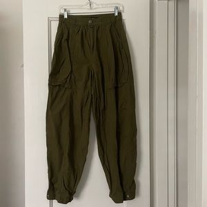 Urban Outfitters BDG Balloon Cargo Pants Olive Green Size 6